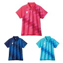 卓球ウェア V-LGS415 卓球 ユニフォーム トップス キッズ ジュニア レディース 丈(半袖 )」 VICTAS ヴィクタス aog0177