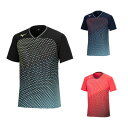 【ウェア】 卓球 ユニフォーム トップス メンズ レディース 丈(半袖 ) MIZUNO ミズノ apg0501 ゲームシャツ XS-2XL