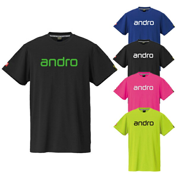 Andro アンドロ ナパTシャツ デオ ajg0234 卓球ウェア トップス 半袖Tシャツ JTTA公認ユニフォーム メンズ レディース キッズ ジュニア 男女兼用 ヨーロッパサイズ