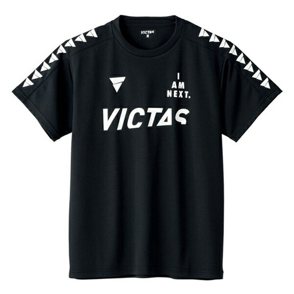 卓球 ユニフォーム キッズ ジュニア メンズ レディース VICTAS ヴィクタス aog0153 VICTAS Tシャツ(V-TS245) 吸汗速乾 伸縮 ポリエステル ブランドロゴがポイント プラクティスシャツ 2