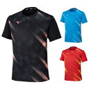 MIZUNO ミズノ ゲームシャツ apg0534 卓球ウェア 82JAC103 JTTA公認 ユニフォーム トップス Tシャツ 半袖 メンズ レディース 男女...