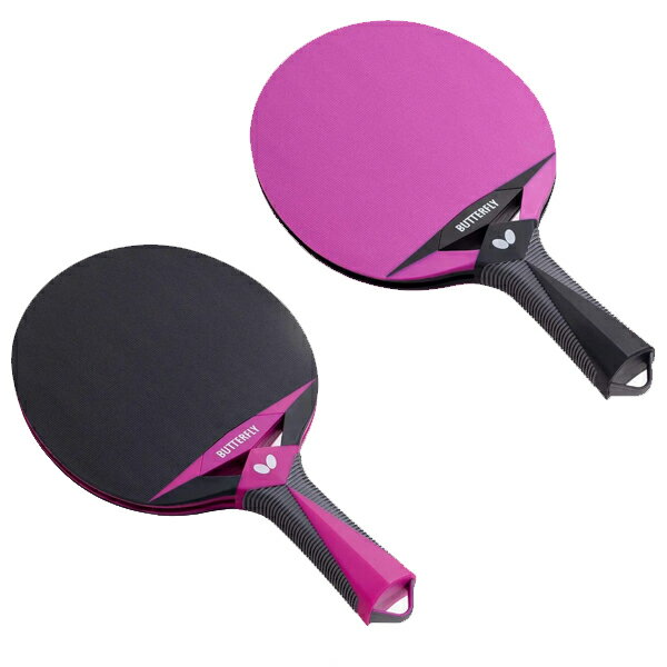 バタフライ アウトドアラケット aab0425 レジャー用 卓球ラケット ボール2個付き ラバーばりラケット T..