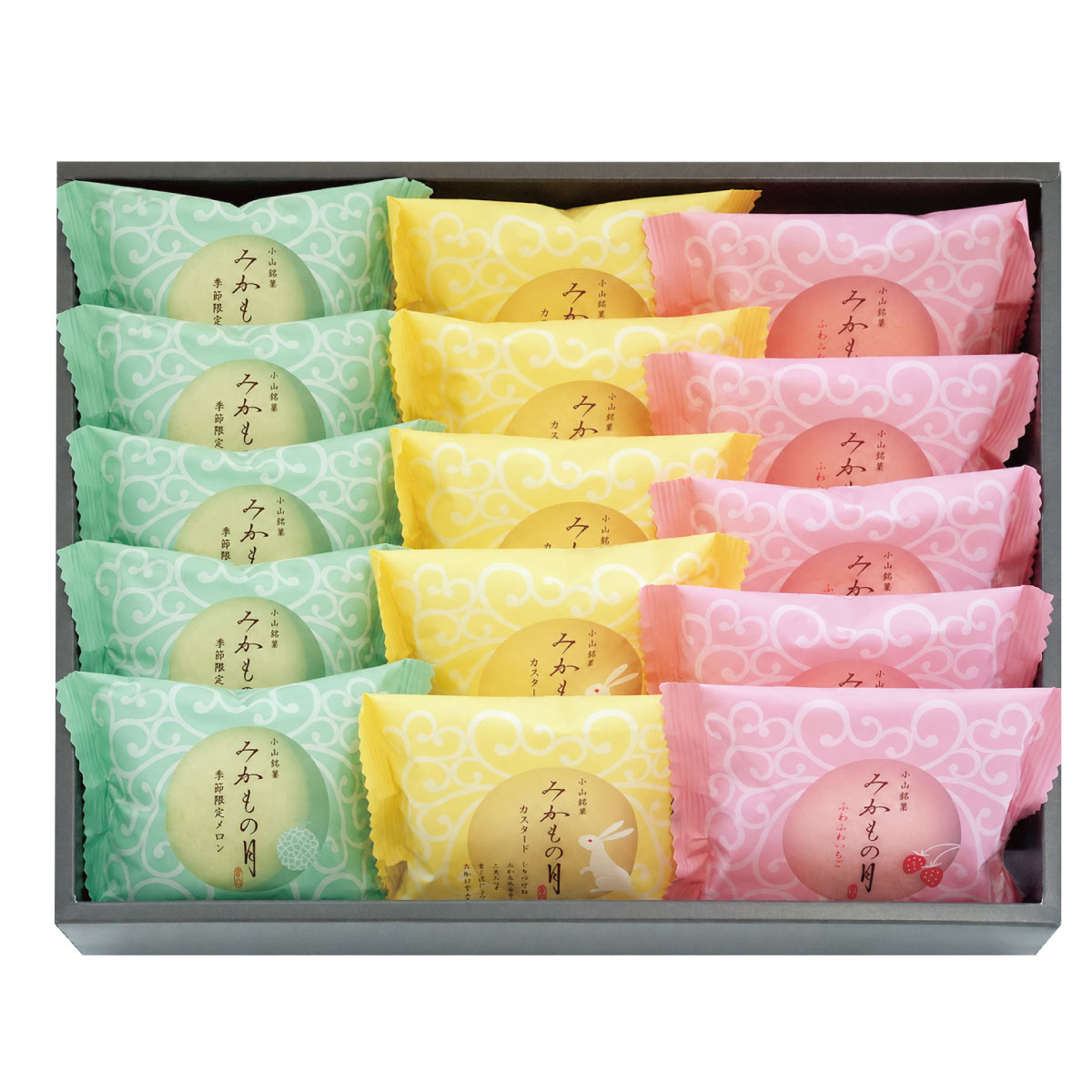 萬葉の月15個入　高級　和菓子　詰合わせギフト！化粧箱入　熨斗対応可　贈り物　贈答用　イベント　プレゼント　お中元　お歳暮　お年賀