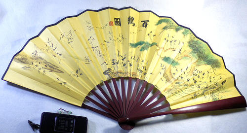 中国風華麗な飾り扇子 漢詩書画扇子 中国雑貨 民俗工芸美術品
