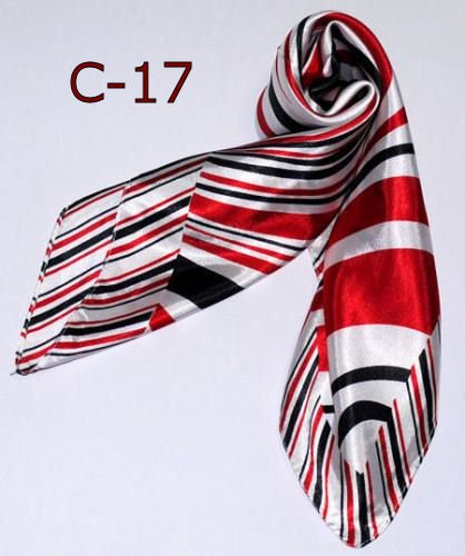 カラフル艶やかなシルク調スカーフ シルクロードの起点【西安】からの贈り物 美品激安 60角企業制服スカーフ