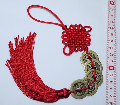 中華風結び飾り 中国雑貨 つるし飾り　装飾品　西安民俗工芸品　古銭風水飾り