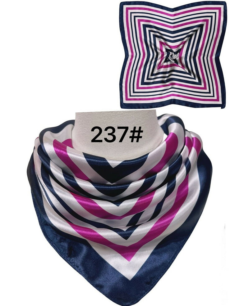 カラフル艶やかなシルク調スカーフ シルクロードの起点【西安】からの贈り物 美品激安 60角企業制服スカーフ