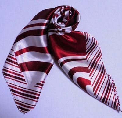 カラフル艶やかなシルク調スカーフ シルクロードの起点【西安】からの贈り物 美品激安 60角企業制服スカーフ