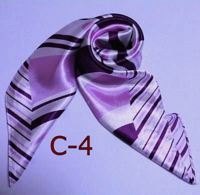 カラフル艶やかなシルク調スカーフ シルクロードの起点【西安】からの贈り物 美品激安 60角企業制服スカーフ