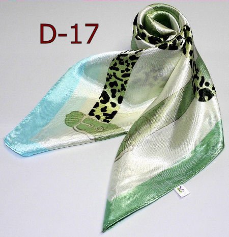 カラフル艶やかなシルク調スカーフ シルクロードの起点【西安】からの贈り物 美品激安 60角企業制服スカーフ