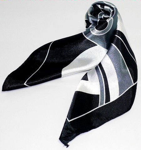 カラフル艶やかなシルク調スカーフ シルクロードの起点【西安】からの贈り物 美品激安 60角企業制服スカーフ