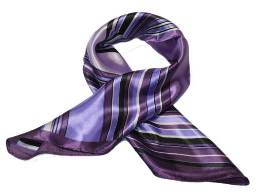 カラフル艶やかなシルク調スカーフ シルクロードの起点【西安】からの贈り物 美品激安 60角企業制服スカーフ