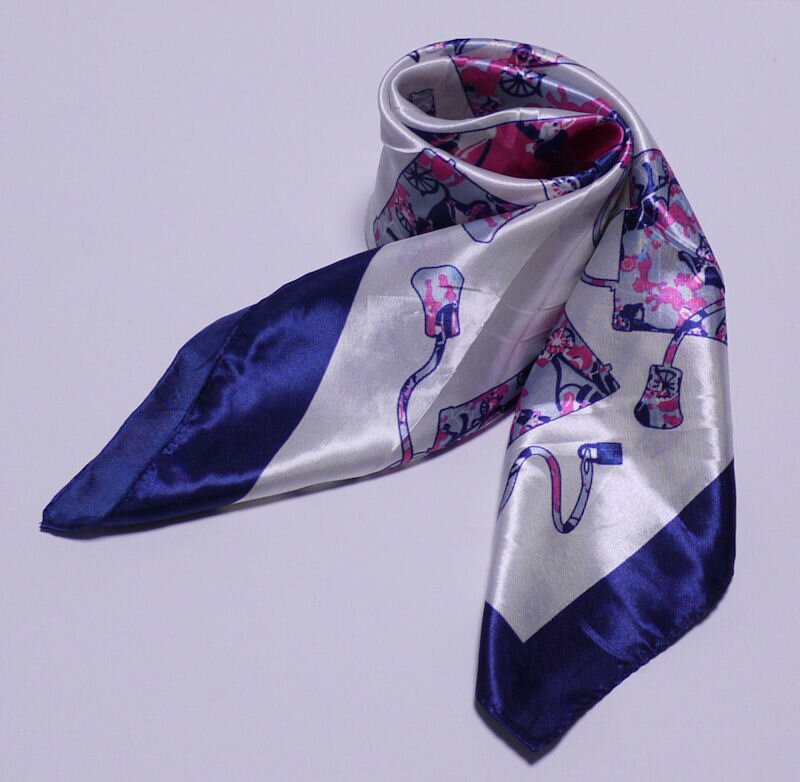 カラフル艶やかなシルクスカーフ シルクロードの起点【西安】からの贈り物 ★美品激安★ 中国雑貨