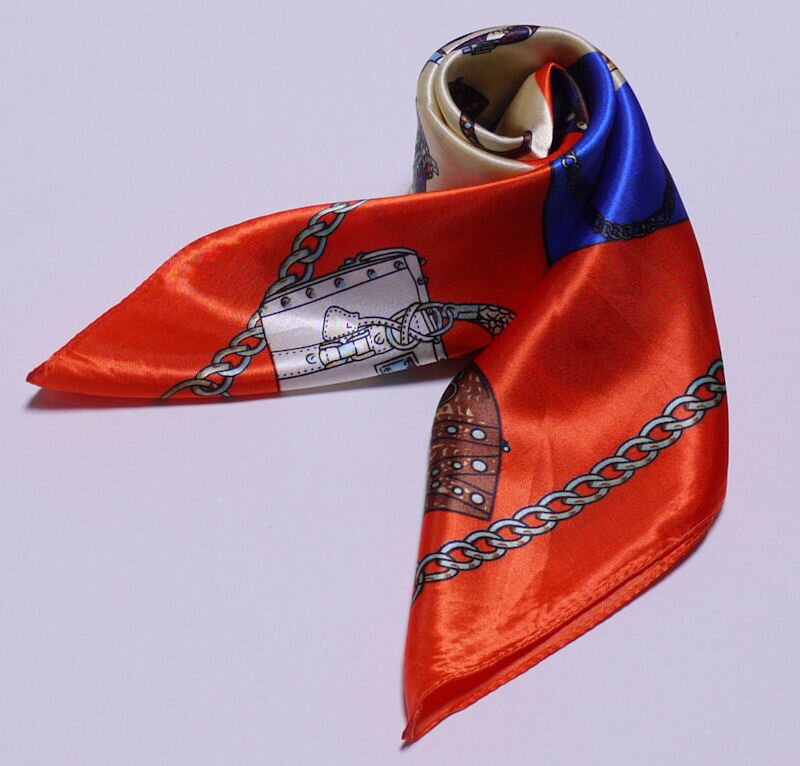カラフル艶やかなシルクスカーフ シルクロードの起点【西安】からの贈り物 ★美品激安★ 中国雑貨