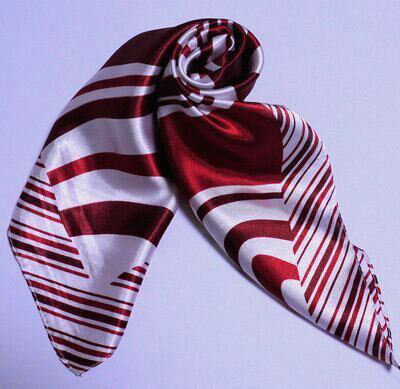 カラフル艶やかなシルク調スカーフ シルクロードの起点【西安】からの贈り物 美品激安 60角企業制服スカーフ