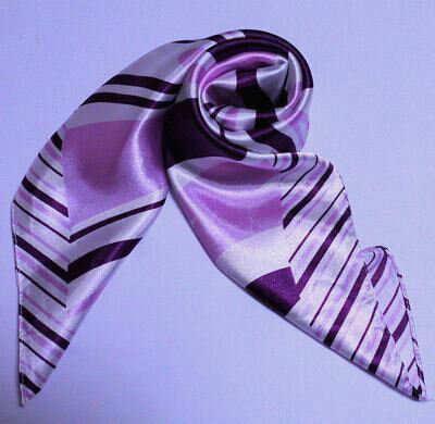 カラフル艶やかなシルク調スカーフ シルクロードの起点【西安】からの贈り物 美品激安 60角企業制服スカーフ