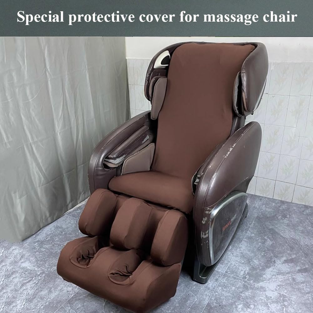 - 取り外し可能で洗えるマッサージチェアカバー、伸縮性リクライニングチェアカバー、フルボディマッサージリクライニングチェアカバー,赤