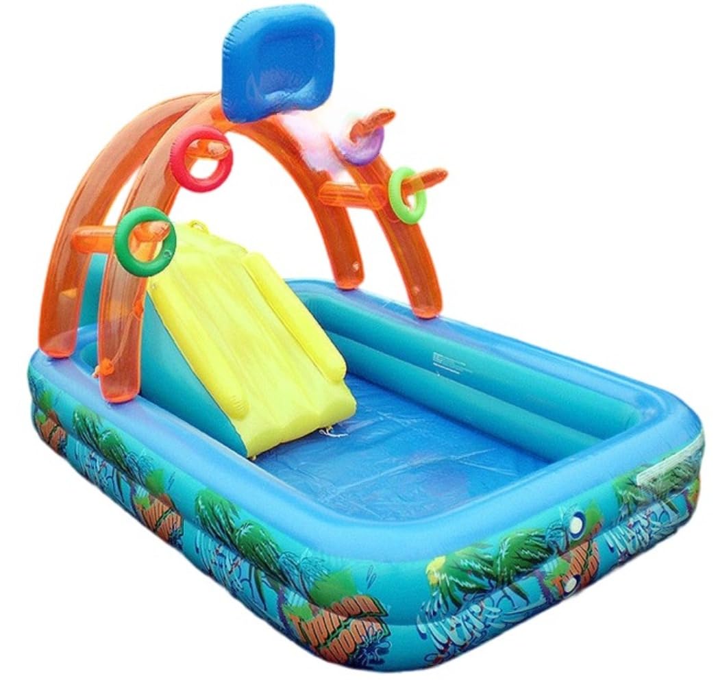 インフレータブルプール水遊びウェイクボードラダー屋内/屋外の夏休み