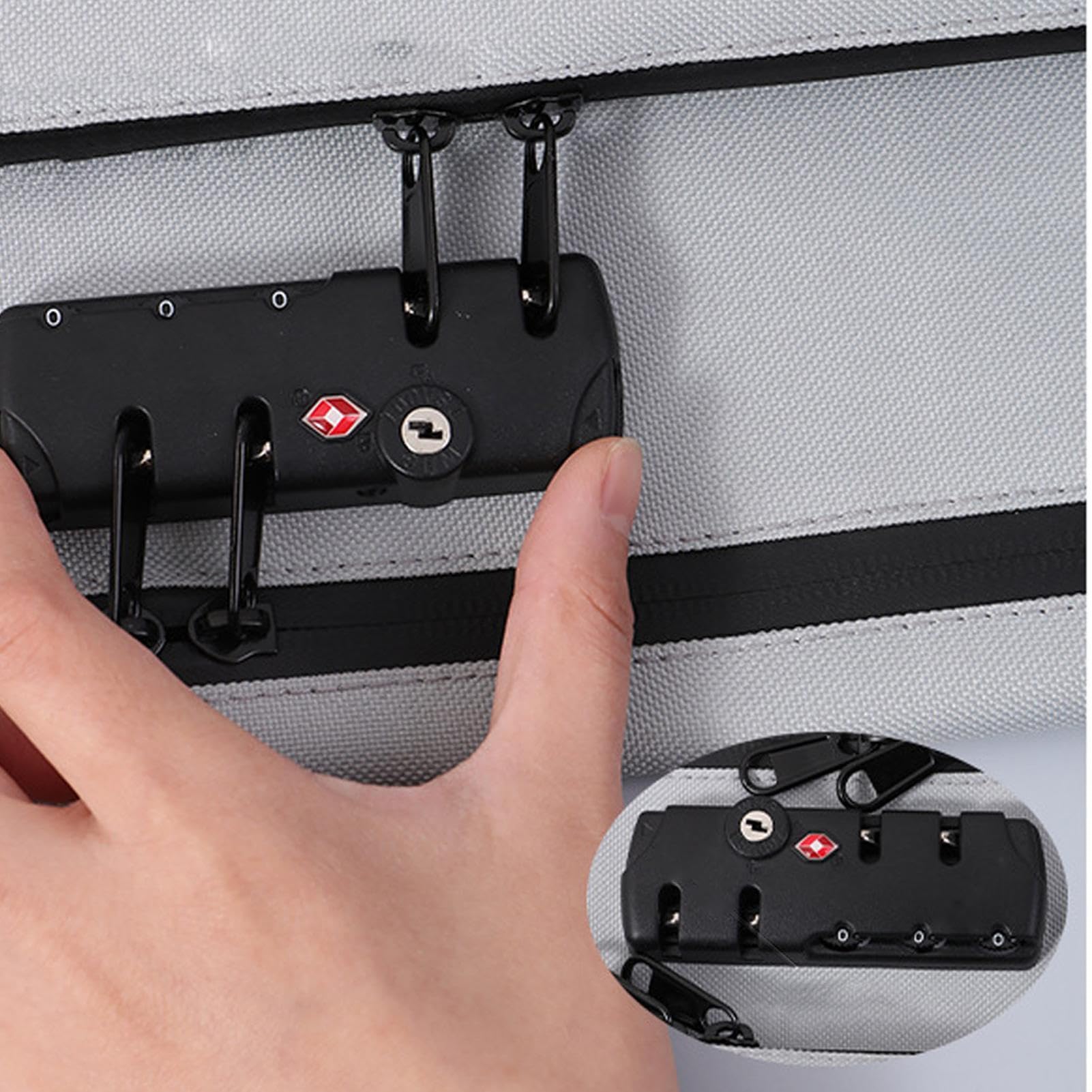 ロック付きマネーバッグ - ロック可能なウォレット|二重層ジッパー付きセキュリティポーチ|キャッシュ..