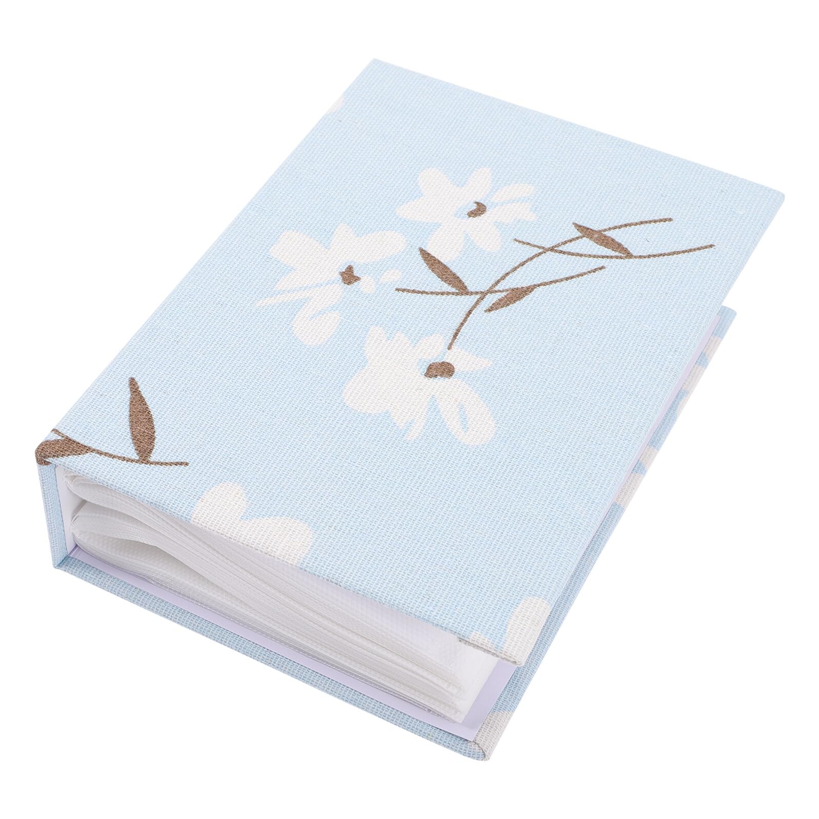 ベビーアルバム フォトアルバムブック 麻布カバー ヴィンテージデザイン 46インチ 写真収納 思い出保存..