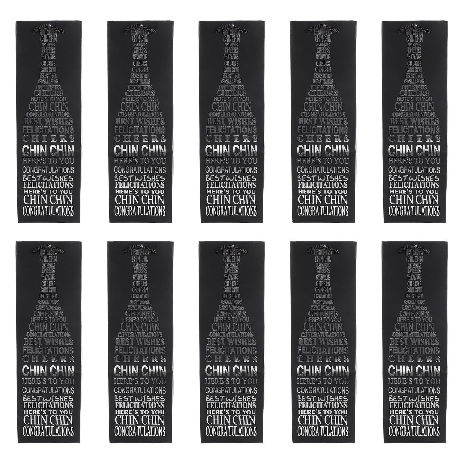 10個 ワイン用紙袋 多用途ボトル収納ポーチ 厚手耐久 ワイン ビール ブランデー瓶対応 贈り物や保存に