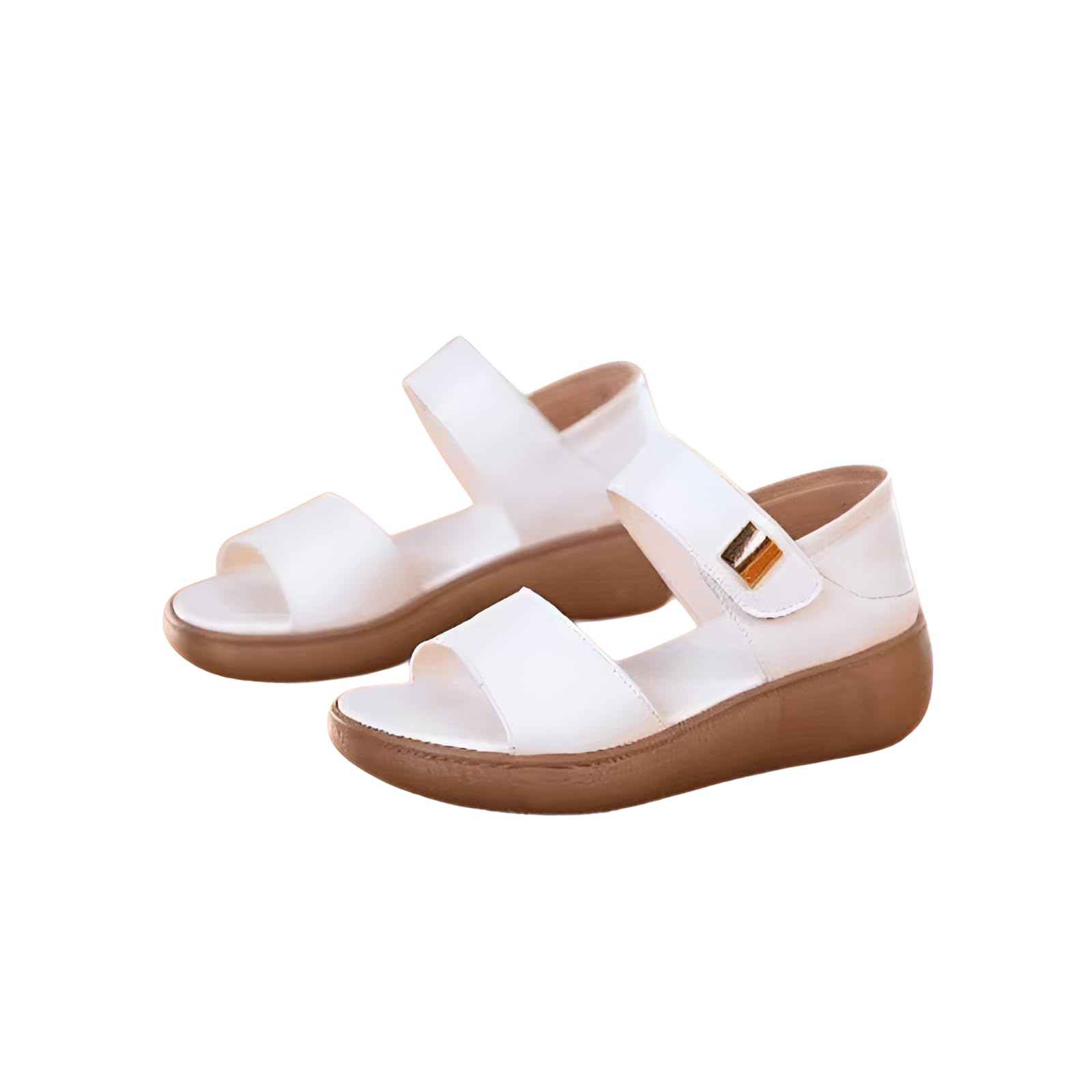 レディース厚底サンダル 東大病院認定の矯正サンダル 外反母趾矯正 トレンドデイリーシューズ 骨盤底筋強化 滑り止め底&柔らかインソール 夏用 軽量 滑り止め おしゃれ 洗える人工皮革 オフィスカジュアルにも対応（ブラック/ベージュ）