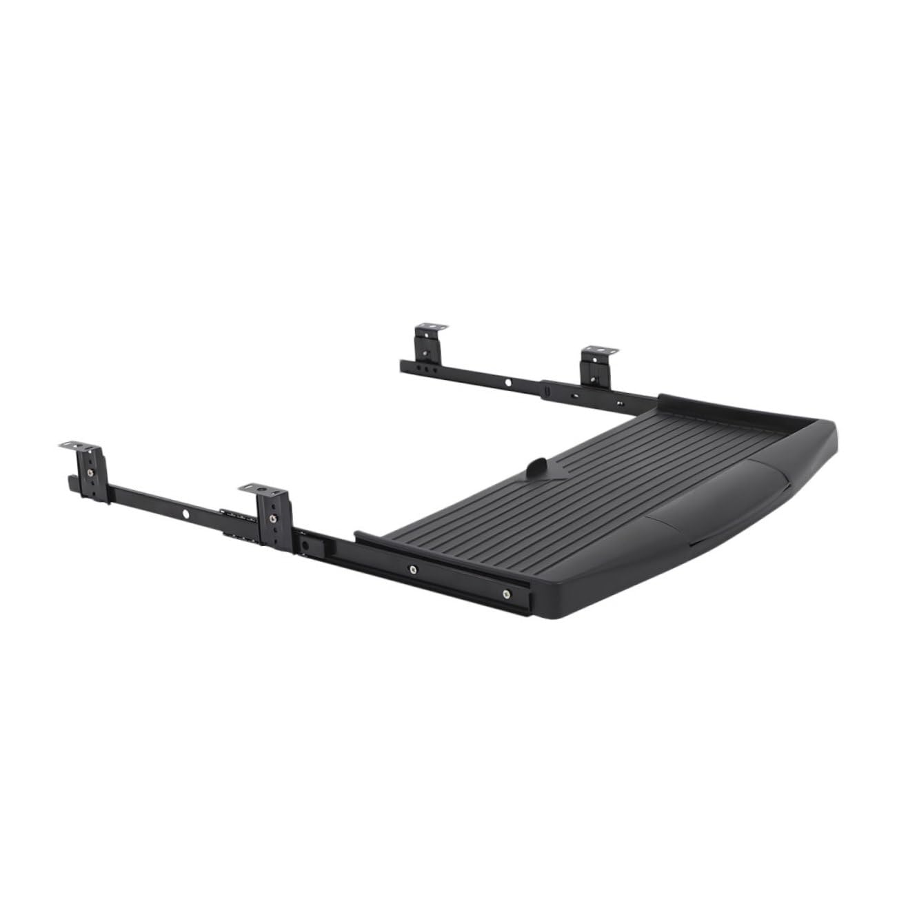 デスク下キーボードトレイ 引き出し式 高さ調節可能 スムーズスライド機構 多用途 オフィス ホーム対応