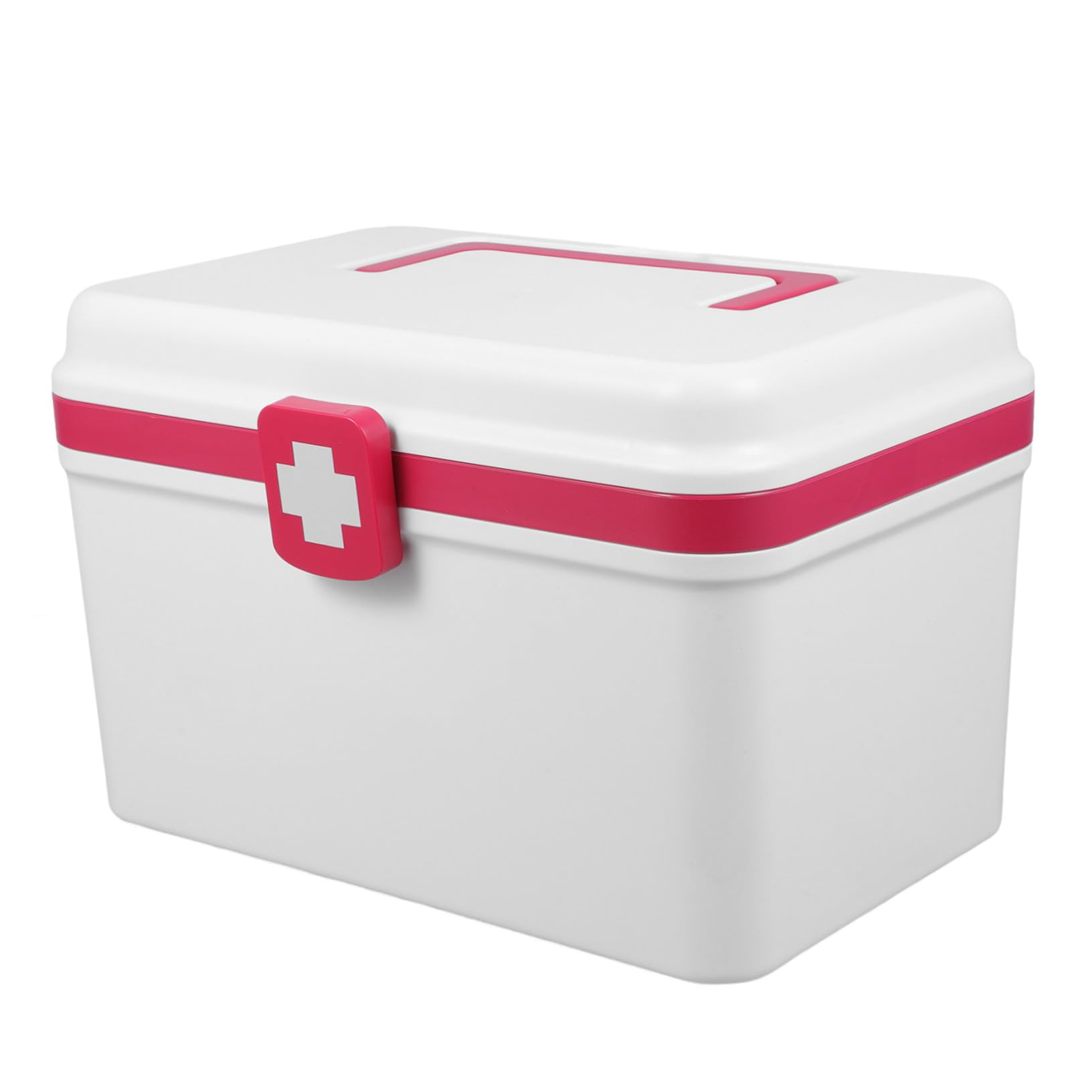 箱 医療キット 収納オーガナイザー 錠剤容器 医療用保存容器 医 品オーガナイザー 空の応急処置容器 応急処置容器が空 の容器 白い