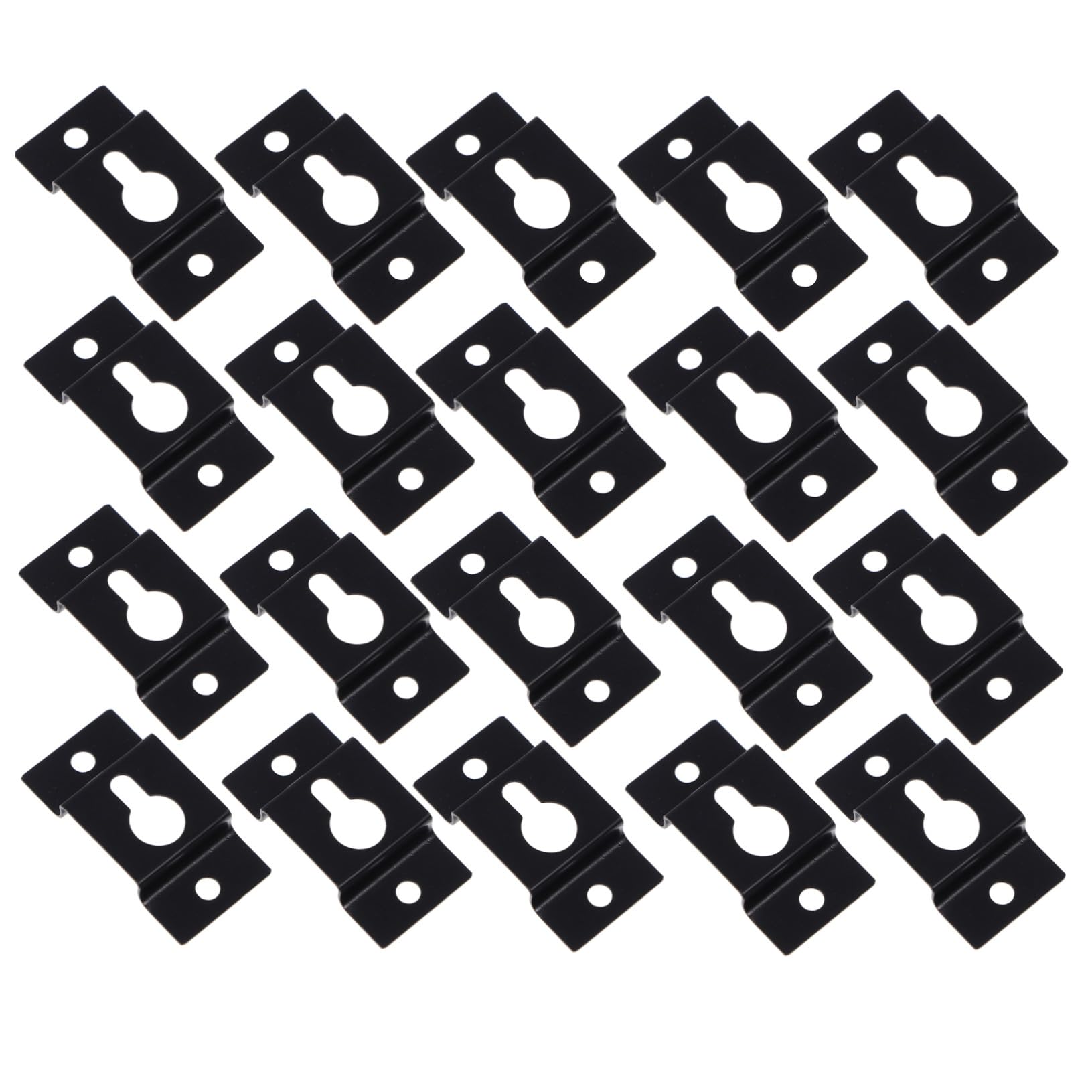 40個 スピーカーの小さな正方形の吊り下げピース フレームハンガー 頑丈なハンガー 壁掛けホルダー キーホールスピーカーハンガー スピーカーマウント サウンドバー 鉄