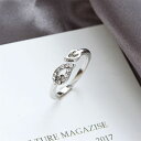 ピタリング ペアリング 指輪 リング フリーサイズ メンズ レディース 華奢 リング ダイヤモンドリング 葉 シルバー925 ブランド シンプル カップル 2個...