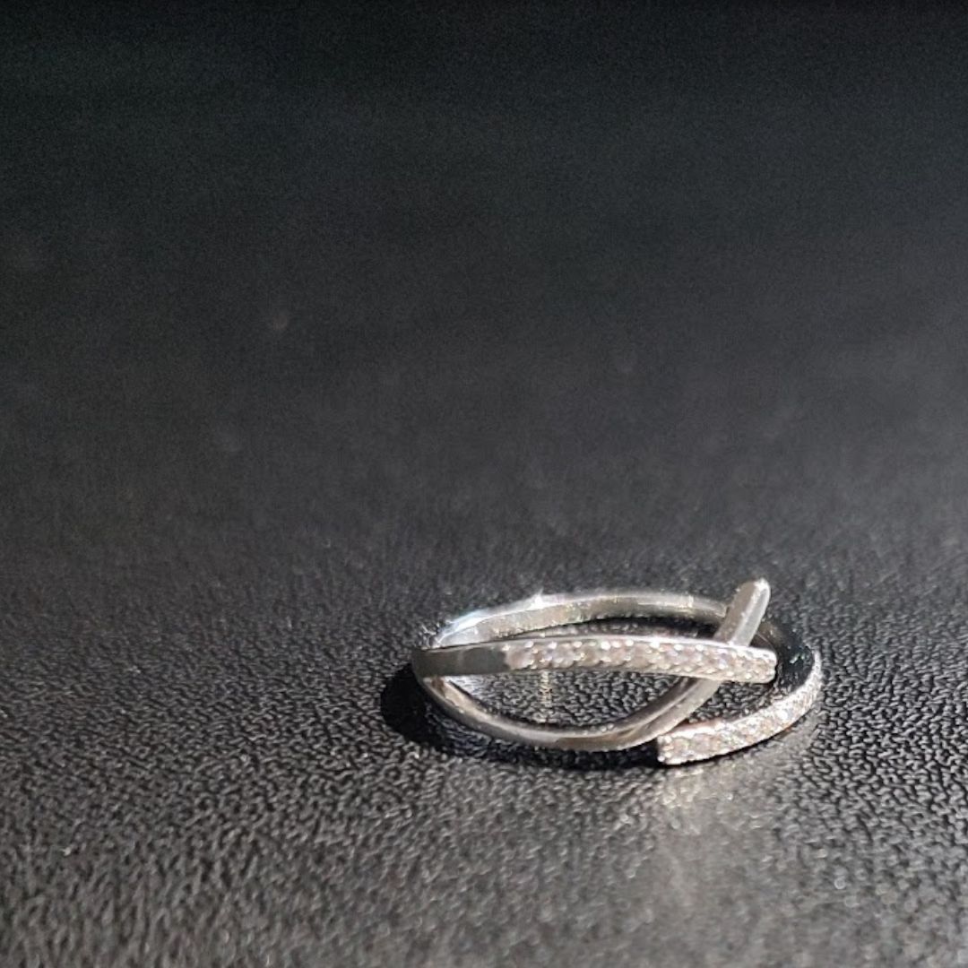 [TAKUMI]ピタリング 指輪 フリーサイズ レディース リング 引っかからない シルバー 銀 細い 小さい 金属アレルギー 2連 シルバー925 可愛い おしゃれ かわいい シンプル 錆びない