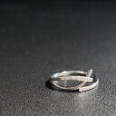 [TAKUMI]ピタリング 指輪 フリーサイズ レディース リング 引っかからない シルバー 銀 細い 星 小さい 金属アレルギー 2連 シルバー925 可愛い おしゃれ かわいい シンプル 錆びない