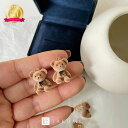 【楽天1位】ペアネックレス シンプル ネックレス ペア シンプル ブランド クマ 大人 カジュアル 金アレ つけっぱなし レディース 女性 プレゼント ぬいぐる...