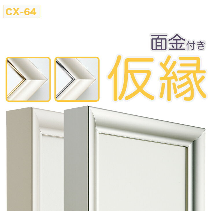 仮縁仮額 出展用額縁【cx64 Dタイプ（面金付き）60号】キャンバス用 油縁 日本画