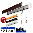 RAILSUN COLORS レールサンピクチャーレール セット 65cm【COLORS 石膏ボード用レールBセット】RC-65B 額吊レール インテリア雑貨 ディスプレイ