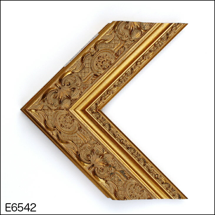 オーダーフレーム モールディング【E-6542 金】Eランク額縁内寸法 縦＋横の計 1401&#12316;1500mmまで 2