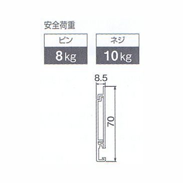 ハンキングレール【M417・419】60cm フック3個付きラック インテリア雑貨 10P01Oct16