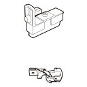 LAMP スガツネ工業リバーシブル折戸 KF111-R型品番 R111-S-L注文コード 250-120-089【セット部品単品】部品名 下ガイド左用＋専用丁番材料 本体,丁番：亜鉛合金（ZDC）仕上 本体,丁番：ニッケルめっき