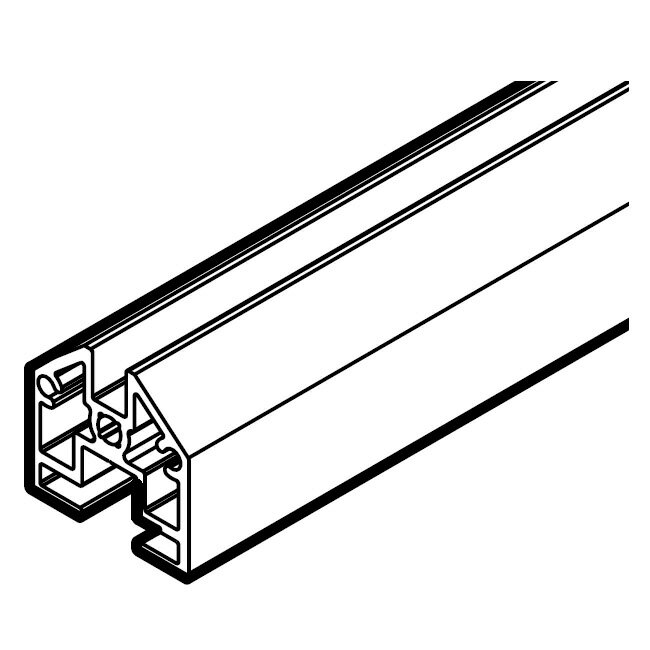 LAMP スガツネ工業FD80-AFH 上ローラー埋込仕様品番 AF-25-WS02-BL注文コード 250-046-271部品名 横フレーム（スリム）種別 スリム色 ブラック長さ 2000mm