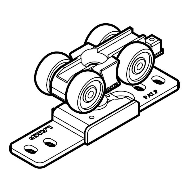 LAMP スガツネ工業FD80-AFH 上ローラー面付仕様品番 FD80-WRM注文コード 250-022-242部品名 上ローラー（面付用）