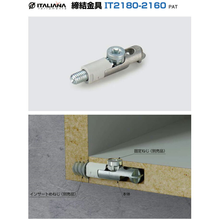 LAMP スガツネ工業締結金具 IT2180-2160用 インサートめねじ品番 IT1020-2020注文コード 120-022-809材料 亜鉛合金(ZDC)仕上 素地