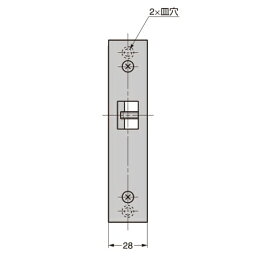 LAMP スガツネ工業ステンレス鋼型ケースロック LCA-1A64型用 フロントパネル品番 FRP-128-GP注文コード 260-060-153主材料 黄銅(真鍮)仕上 24K金めっき