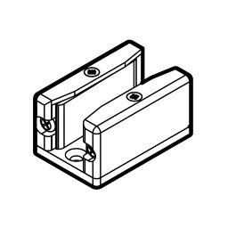 LAMP スガツネ工業ジュニア 100/GP 重量 ガラス扉用引戸 マグネットソフトクローザー仕様部品名 下ガイド品番 57-3082-071注文コード 250-120-184