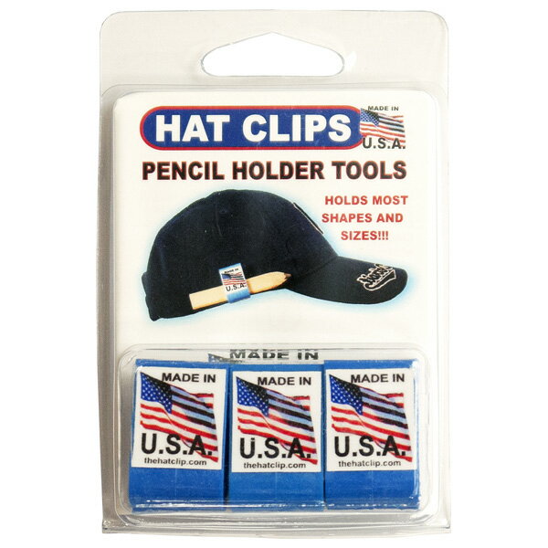 アメリカ USA US 工具 道具 Gotta have ProductsHatClip 3パック（ブルー）型番 HC-3BL色 ブルー製造国 USA　材質 プラスチックサイズ 幅1.8cm 高さ3cm 奥行1.8cm1セット（3個入り）