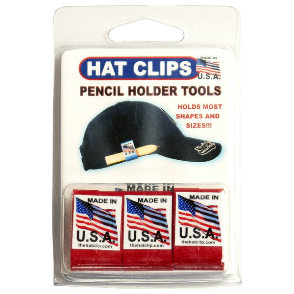 アメリカ USA US 工具 道具 Gotta have ProductsHatClip 3パック（レッド）型番 HC-3RD色 レッド製造国 USA　材質 プラスチックサイズ 幅1.8cm 高さ3cm 奥行1.8cm1セット（3個入り）