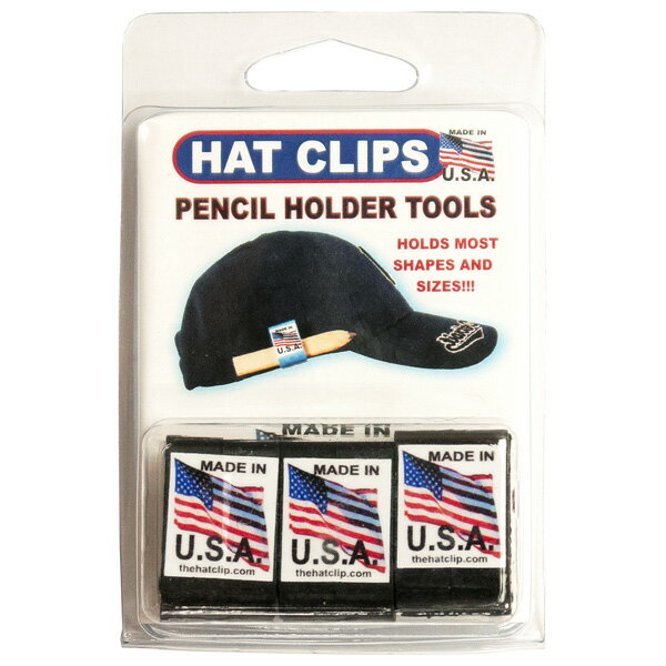 アメリカ USA US 工具 道具 Gotta have ProductsHatClip 3パック（ブラック）型番 HC-3BK色 ブラック製造国 USA　材質 プラスチックサイズ 幅1.8cm 高さ3cm 奥行1.8cm1セット（3個入り）
