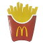 ꥫ USA US GOODS åMC STICKER POTATO ICONޥå ƥå ݥƥ 󥵥 H60mm  W48mmJAN 4589731199253Official McDonalds Goods