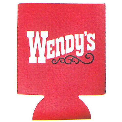 アメリカ USA US GOODS グッズKOOZIE Wendy's REDクージー ウェンディーズ レッド保温保冷用ドリンクホルダーサイズ H100mm × φ80mmJAN 4571566071064