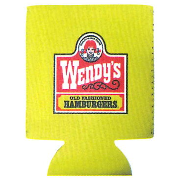 アメリカ USA US GOODS グッズKOOZIE Wendy's YELLOWクージー ウェンディーズ イエロー保温保冷用ドリンクホルダーサイズ H100mm × φ80mmJAN 4571566071088