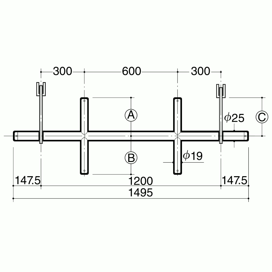 ROYAL ЃC uPbgNXo[19 (I[o[nO^Cv) iԁFXO-19S-2515 TCYF1495mm N[ X`[ AA SYSTEM JeSFNXnK[yCΏۊOz